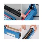 Storemax 30 cm Metal Kasa Poşet Ağzı Yapıştırma Kapama Makinesi - Ahşap - Beyaz