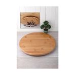Storemax 34 cm Bambu Ahşap Döner Standlı Sunum Servis Pizza Kahvaltı Tahtası - 0 - 249 ml