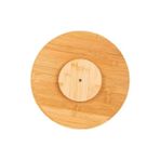Storemax 34CM Dönerli Bambu Yuvarlak Pizza ve Sunum Tepsisi, 360 Derece Dönebilen Kahvaltı Sunum, Pizza Sunum ve Börek Sunum Tepsisi - 0,21 lt - 51R-Turuncu