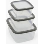 Storemax 3’lü Sızdırmaz Saklama Kabı Seti | 1600ML + 2800ML + 4600ML | Şeffaf Plastik Yemek Kabı | Gıda Saklama & Mutfak Organizer Kutusu | Mikrodalga ve Buzdolabı Uyumlu - 0,33 - 0 Siyah