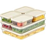 Storemax 4 Adet Buzdolabı Organizeri – Pp Plastik Şeffaf ve Ayarlanabilir Saklama Kabı, Gıdaları Taze Tutan Fresh Box, Çok Amaçlı,mikrodalga ve Bulaşık Makinesi Uyumlu (Beyaz, 500 Ml) - Siyah - Option-1