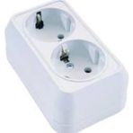 Storemax 45182 Sıva Üstü Ikili Topraklı Priz, Beyaz