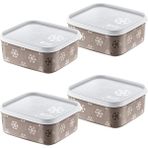 Storemax 4'lü Set No Frost Saklama Kabı Terrra 700 ml - 0,33 - 0 Siyah