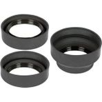 Storemax 67 mm Üç Kademeli Kauçuk Parasoley, Lens Hood - Ahşap