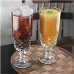 Storemax 6'lı Kokteyl Cam Kadeh - 220 ml Içecek Bardakları Kristal Tasarımlı Bardak, Şerbet Meyve Suyu Meşrubat Içki Bardağı - 1 Adet - 0 - 499 ml