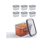 Storemax 6'lı Set Skali Dikdörtgen Saklama Kabı 1210 ml - 1/100 Toz Ceviz