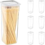 Storemax 6'lı Set Skali Kare Saklama Kabı Beyaz 2140 ml - 1/100 Toz Ceviz