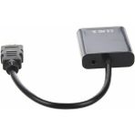 Storemax 8844 Dijital HDMI To VGA Ses Destekli Monitör Görüntü Çevirici Aparat HDMI Çıkışlı Bilgisayarların Görüntüsünü VGA Girişli Monitör, Projeksiyon Vb Görüntü Cihaza Aktarır, Çevirir (Siyah+Ses) - 0 - Siyah - Option-1