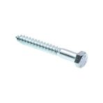 Storemax 9056275 Lag Vida, Altıgen Kafa, 3/20,3 x 7,6 Cm, Çinko Gümüş Kaplama Paslanmaz Çelik, 25 Adet - 001