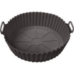 Storemax Airfryer Silikon Pişirme Kabı, Yuvarlak Hava Fritözü Aksesuarı, Tüm Airfryerlara Uyumlu Yıkanabilir Leke Tutmaz Esnek Kızartma Tepsisi… ( )
