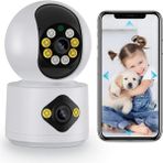 Storemax Akıllı Kamera, 4mp, Hareket Tespit ve Takibi, 360°, Gece Görüşü Çift Yönlü Sesli Iletişim, Bulut/yerel Depolama, Bebek Ağlaması Tespiti, Iç Mekan Wi-Fi Güvenlik Kamerası, Beyaz