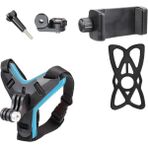 Storemax Aksiyon Kamera ve Telefon Tutucu Kask Aparatı Gezi Seyahat ve Sürüşlerde Kullanmak Için Cep Telefonu Kask Tutucu (Tüm Modeller Ile Uyumlu) X001 - Ahşap