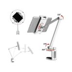 Storemax Alüminyum Uzun Kollu Tablet Standı, /ipad/ipad Mini/ipad Pro 12,9 Inç Herhangi Bir Telefon/tablet 4-13 Inç, 360° Dönebilen Braketli Kızak Ev, Ofis, Mutfak ve Yatak Için - Siyah - Option-1 - 001-Renkli