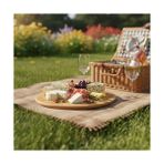 Storemax Bambu Peynir ve Kesim Sunum Tahtası Yuvarlak 27,5cm*27,5cm*1,5cm - Ahşap Peynir, Kesme Tahtası ve Sunum Tepsisi - Altın