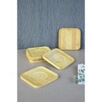 Storemax Bambu Serisi 10 cm Genişlikte Kare 6'lı Çay Bardağı Altlığı - 0 - 249 ml