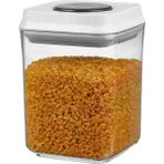 Storemax Basmalı Kare Erzak Saklama Kabı (0,90 Lt.) ÖLÇÜLER:106X106X145MM - 0,33 - 0 Siyah