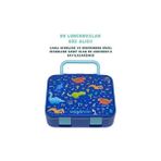 Storemax Bento 1000ML Lunchbox Tek Katlı 3 Bölmeli Kulplu Abs Plastik Çocuk Sefer Tası Yemek Kutusu (Lacivert) - 0 - 249 ml