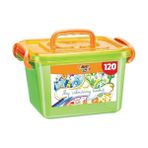Storemax Bıc Kids Boyama Seti - Çeşitli ve Canlı Renklerde 120 Adet Boyama Kalemli Büyük Kutu, 60 Adet Keçeli Kalem ve 60 Adet Kuru Boya Kalemi - --