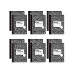 Storemax Bileşim Kitap, Quad Çizgili, 4 Alanları/inç, 9,75 x 7.5 Inç, 80 Yaprak, Siyah/beyaz, Box 12 Kitap (63786) - -- - Option-1