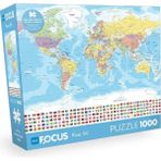 Storemax Blue Focus 1000 Parça - World Map (Dünya Haritası)