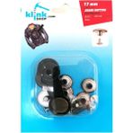 Storemax Çakma Düğme 17 mm Kendin Yap Kiti, Kot Pantolon, Kot Mont Için Çekiçle Uygulama Aparatları ve 8 Adet Çivili Düğme Takım-Paslanmaz Pirinç (Antik Sarı) - 260-Pembe