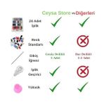 Storemax Ceysa Store Dikiş Nakış Kiti, 24 Adet Dikiş Ipi Seti, 5 Adet Dikiş Iğnesi, Ip Geçirici, Yüksük, Iplik Seti (Set-1) - 0 - --