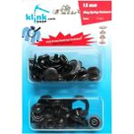 Storemax Çıtçıt 15 mm Kendin Yap Kiti, Kalın Mont, Giyim, Çanta, Deri Için Çekiçle Uygulama Aparatları ve Siyah Renk 15 Adet Çıtçıt Düğme Takım-Paslanmaz Pirinç - 260-Pembe
