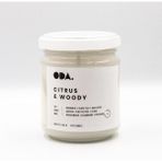 Storemax Citrus & - Narenciye & Odunsu Kokulu Dekoratif Beyaz Kapaklı Kavanoz Soya Mumu I 165 gr (Beyaz) - 0,1 lt - 001-Renkli