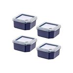 STOREMAX cmllashop 4'Lü Q-Box Saklama Kabı Lacivert 350 ML 542093