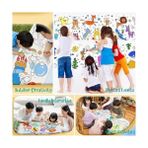 Storemax Çocuk Çizim Rulosu, 300X38CM Büyük Boy Dıy Yapışkan Duvar Boyama Kağıdı, Hayvan Figürlü Bölümlü Çizim Seti, Kız ve Erkek Çocuklar Için Parti ve Sanat Aktivite Malzemesi - --