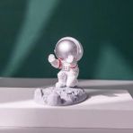 Storemax Çok Fonksiyonlu Astronot Uzay Adamı Cep Telefonu Standı Komik Sevimli Astronot Heykeli Telefon Tutucu, Ofis Dekorasyonu Masaüstü Komidin Braketi Tutucu - Ahşap