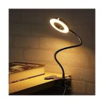 Storemax Çok Fonksiyonlu LED Akrobat Masa Lambası, Klipsli, Göz Koruyuculu, Ayarlanabilir Açılı, Kitap Okuma Işığı, Youtuber, Tiktok, Ring Light Aydınlatma, 3 Farklı Mod (Sarı, Beyaz, Gün Işığı) - 106 Gümüş - 15 inç CRT Monitörlü Paket