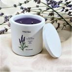 Storemax Concept Dekoratif Lavanta Kokulu Beyaz Renkli Saksılı ve Kapaklı Soya Mum - 0,1 lt - 001-Renkli