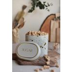 STOREMAX daiviolastore Terrazzo Cream Desenli Oval Metal Saklama Kabı 11x15 Cm (Terrazzo Cream) DLStore 9903