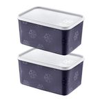 STOREMAX daliashops 2'Li Set No Frost Saklama Kabı Lacivert 2600 ML Star Collection 542167