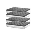 STOREMAX daliashops Home - Nora 2'li 2.5 Litre Büyük Boy Gri Saklama Kabı Star Collection 542167