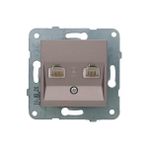 Storemax / Data ve Nümeris CAT5E ve Cat3 Mekanizma ve Düğme/kapak Vakumlu Paket - Ahşap