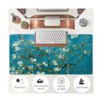 Storemax Desenli Büyük Masa Pedi 90X40 cm 3 mm Kaymaz Tabanlı Desk Mat Kumaş Mouse Pad Klavye ve Mouse Için Geniş Yüzey Ev Ofis Gaming Açık Yeşil - Option-1 - 001-Renkli