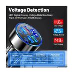 Storemax Dijital Ekran Araç Şarj Cihazı 4 Usb, 3.1A, Qc9.0, 55W, Hızlı Şarj, Pd, - 001-Renkli