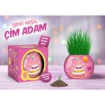 Storemax Doğum Günü Temalı Çim Adam 6'lı Set – Çocuklar Için Eğitici ve Bitki Yetiştirme Kiti - (ClearEyelets)Black-RadiantOrchid