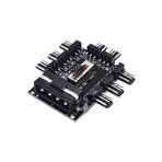 STOREMAX ELZ 8 Port Fan Çoklayıcı Hub Y PWM Splitter ide Molex Soğutma 3 pin 4 Switch Anahtarlı 4336 FRN