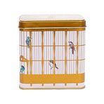 STOREMAX ELZ Bird Cage Desenli Kare Metal Saklama Kabı 9x9 Cm (Bird Cage) FRNTR 1127478