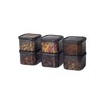 STOREMAX ELZ HOME Erzak Saklama Kabı Sızdırmaz Kapak6'lı Set Füme -(Ölçü Kabı Hediyeli) FRNTR 112747