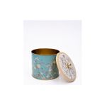 Storemax Evle- Desenli Erzak Saklama Kabı - Metal Saklama Kabı 17,5 cm x 15,5 cm (Blue) - 0,33 - 0 Siyah