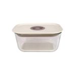 Storemax Fika Clık Dikdörtgen Saklama Kabı 470ML Bej - 0,33 - 0 Siyah