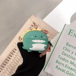 Storemax Freebuds Se2 Ile Uyumlu Figürlü Silikon Kılıfı (Ürün Kulaklık Değildir) (Yeşil Dinozor) - Altın