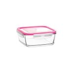 Storemax Fresco Büyük Tekli Cam Saklama Kabı, Pembe - 0,33 - 0 Siyah