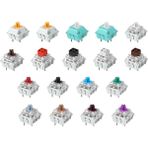 Storemax Gaming 18 x Klavye Anahtarı Deneme Paketi - 6 x Gateron | 8 x Kailh | 4 x Glorious Şalter, 4 Çeşit O Halka Amortisör (Toplam 20 O Halkası), Tüm Gmmk/mx Klavyeler Için Uygundur…