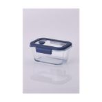 Storemax Glace Vakumlu Cam Saklama Kabı 460 ml Mavi - 0,33 - 0 Siyah