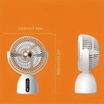 Storemax HP-F07 USB Şarjlı Sessiz Masaüstü Mini Fan 360 Derece Ayarlanabilir Gövde Vantilatör - 001-Siyah